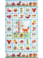 Flanellstoff Woodland Friends Panel 1 Stoffstück